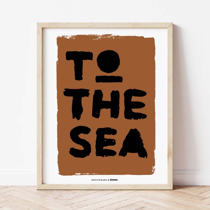 To The Sea Print Amber