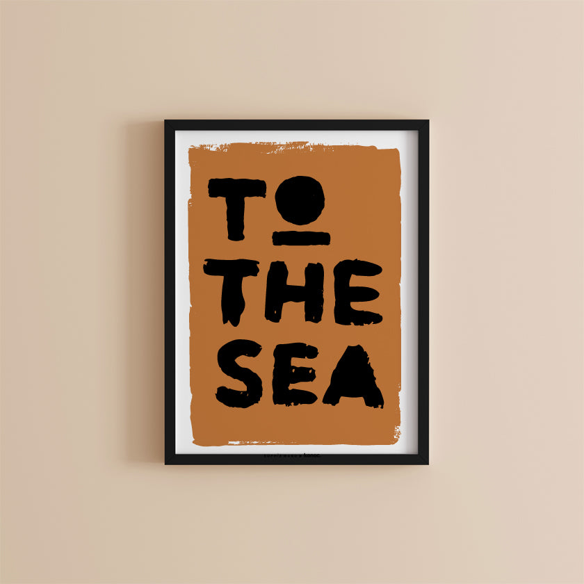 To The Sea Print Amber